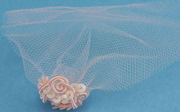 Dollhouse Miniature Bridesmaid's Veil